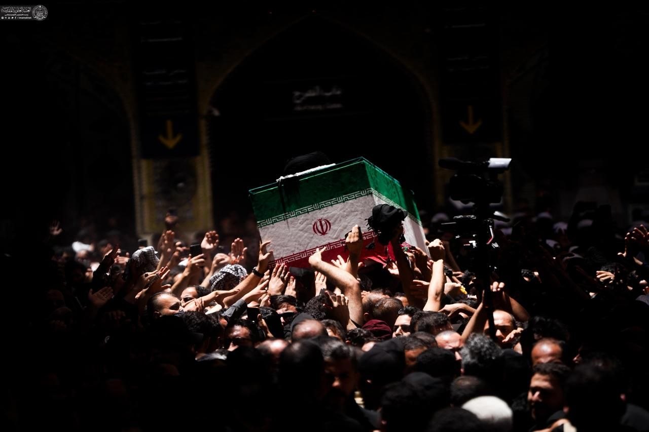 Mourners filling Najaf for the procession