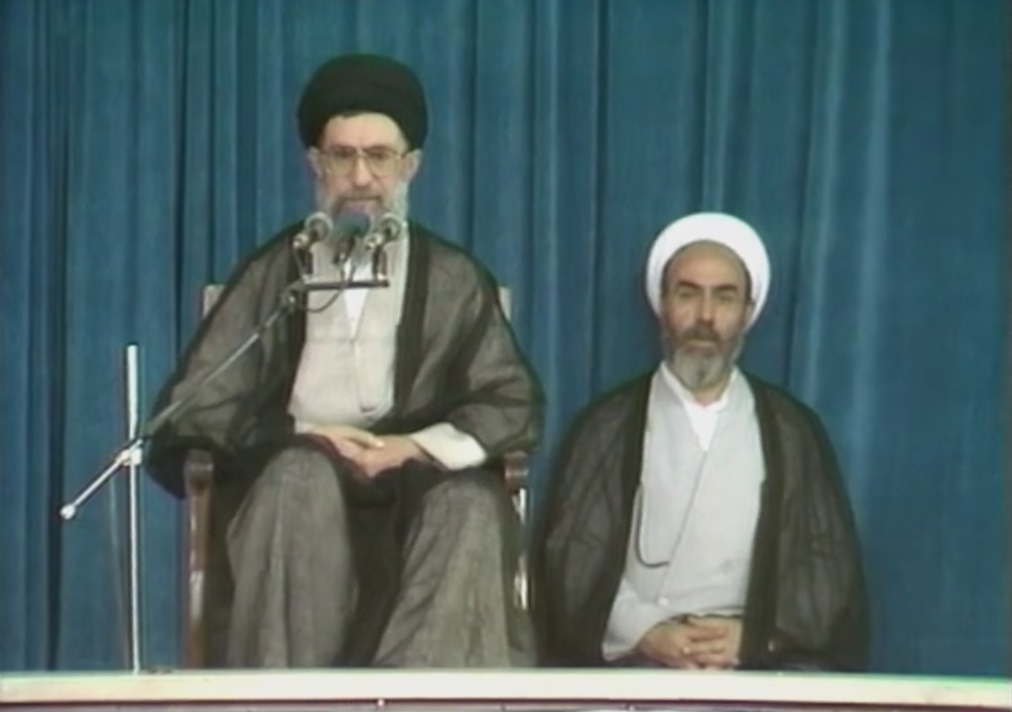 Meeting former prisoners of the Iran-Iraq War, 1990