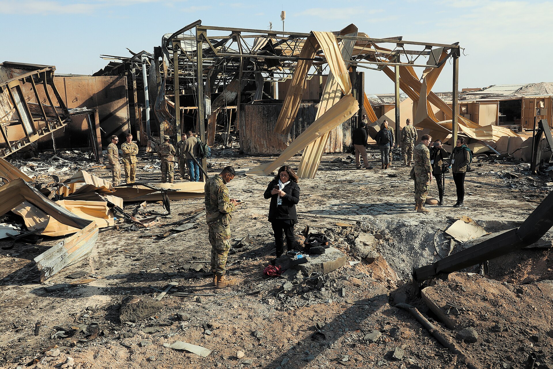 Iranian missile strike on Al Asad base